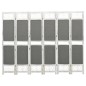 vidaXL 6-tlg. Raumteiler Grau 210x165 cm Stoff vidaXL 6-tlg. Raumteiler Grau 210x165 cm Stoff
