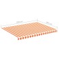vidaXL Markisenbespannung Gelb und Orange 4x3 m vidaXL Markisenbespannung Gelb und Orange 4x3 m