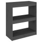 vidaXL Bücherregal/Raumteiler Grau 60x30x71,5 cm Massivholz Kiefer vidaXL Bücherregal/Raumteiler Grau 60x30x71,5 cm Massivholz Kiefer