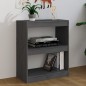 vidaXL Bücherregal/Raumteiler Grau 60x30x71,5 cm Massivholz Kiefer vidaXL Bücherregal/Raumteiler Grau 60x30x71,5 cm Massivholz Kiefer