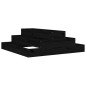 vidaXL Pflanzkübel Schwarz 80x80x27 cm Massivholz Kiefer vidaXL Pflanzkübel Schwarz 80x80x27 cm Massivholz Kiefer