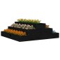 vidaXL Pflanzkübel Schwarz 80x80x27 cm Massivholz Kiefer vidaXL Pflanzkübel Schwarz 80x80x27 cm Massivholz Kiefer