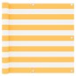 vidaXL Balkon-Sichtschutz Weiß und Gelb 90x300 cm Oxford-Gewebe vidaXL Balkon-Sichtschutz Weiß und Gelb 90x300 cm Oxford-Gewebe