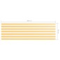 vidaXL Balkon-Sichtschutz Weiß und Gelb 90x300 cm Oxford-Gewebe vidaXL Balkon-Sichtschutz Weiß und Gelb 90x300 cm Oxford-Gewebe