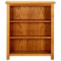 vidaXL Bücherregal 3 Fächer 70x22,5x82 cm Massivholz Eiche vidaXL Bücherregal 3 Fächer 70x22,5x82 cm Massivholz Eiche