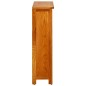 vidaXL Bücherregal 3 Fächer 70x22,5x82 cm Massivholz Eiche vidaXL Bücherregal 3 Fächer 70x22,5x82 cm Massivholz Eiche