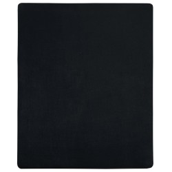 vidaXL Spannbettlaken 2 Stk. Jersey Schwarz 140x200 cm Baumwolle