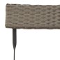 vidaXL 3-tlg. Bistro-Set Klappbar Grau Poly Rattan vidaXL 3-tlg. Bistro-Set Klappbar Grau Poly Rattan