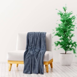 vidaXL Decke Grau 200x240 cm Polyester
