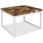 vidaXL Couchtisch Teak Harz 60 x 60 x 40 cm vidaXL Couchtisch Teak Harz 60 x 60 x 40 cm