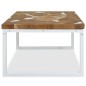 vidaXL Couchtisch Teak Harz 60 x 60 x 40 cm vidaXL Couchtisch Teak Harz 60 x 60 x 40 cm