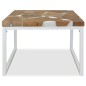 vidaXL Couchtisch Teak Harz 60 x 60 x 40 cm vidaXL Couchtisch Teak Harz 60 x 60 x 40 cm