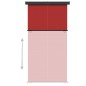 vidaXL Balkon-Seitenmarkise 170x250 cm Rot vidaXL Balkon-Seitenmarkise 170x250 cm Rot