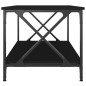 vidaXL Couchtisch Schwarz 80x50x45 cm Holzwerkstoff und Eisen vidaXL Couchtisch Schwarz 80x50x45 cm Holzwerkstoff und Eisen