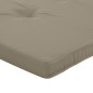Liegestuhl-Auflagen 2 Stk. Taupe Oxford-Gewebe Liegestuhl-Auflagen 2 Stk. Taupe Oxford-Gewebe