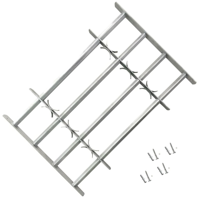 vidaXL Fenstergitter Verstellbar mit 4 Querstäben 1000-1500 mm vidaXL Fenstergitter Verstellbar mit 4 Querstäben 1000-1500 mm