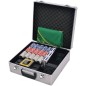 vidaXL Kombiniertes Poker/Blackjack Set mit 600 Laserchips Aluminium vidaXL Kombiniertes Poker/Blackjack Set mit 600 Laserchips Aluminium