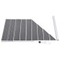 vidaXL Zaunelement WPC 95x(105-180) cm Grau vidaXL Zaunelement WPC 95x(105-180) cm Grau