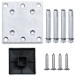 vidaXL Zaunelement WPC 95x(105-180) cm Grau vidaXL Zaunelement WPC 95x(105-180) cm Grau