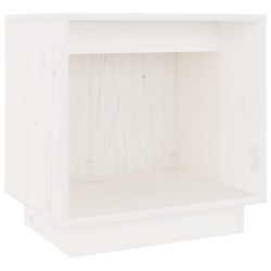 vidaXL Nachttische 2 Stk. Weiß 40x30x40 cm Massivholz Kiefer