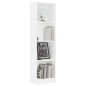 vidaXL Bücherregal 4 Fächer Weiß 40x24x142 cm Holzwerkstoff vidaXL Bücherregal 4 Fächer Weiß 40x24x142 cm Holzwerkstoff