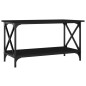 vidaXL Couchtisch Schwarz 80x45x45 cm Holzwerkstoff und Eisen vidaXL Couchtisch Schwarz 80x45x45 cm Holzwerkstoff und Eisen