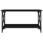 vidaXL Couchtisch Schwarz 80x45x45 cm Holzwerkstoff und Eisen vidaXL Couchtisch Schwarz 80x45x45 cm Holzwerkstoff und Eisen