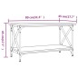vidaXL Couchtisch Schwarz 80x45x45 cm Holzwerkstoff und Eisen vidaXL Couchtisch Schwarz 80x45x45 cm Holzwerkstoff und Eisen