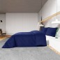 vidaXL Bettwäsche-Set Marineblau 135x200 cm Baumwolle vidaXL Bettwäsche-Set Marineblau 135x200 cm Baumwolle