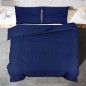 vidaXL Bettwäsche-Set Marineblau 135x200 cm Baumwolle vidaXL Bettwäsche-Set Marineblau 135x200 cm Baumwolle