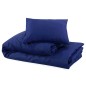 vidaXL Bettwäsche-Set Marineblau 135x200 cm Baumwolle vidaXL Bettwäsche-Set Marineblau 135x200 cm Baumwolle