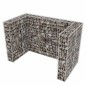 vidaXL Gabionen-Mülltonnenverkleidung für 2 Tonnen Stahl 180x100x120cm vidaXL Gabionen-Mülltonnenverkleidung für 2 Tonnen Stahl 180x100x120cm