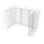 vidaXL Gabionen-Mülltonnenverkleidung für 2 Tonnen Stahl 180x100x120cm vidaXL Gabionen-Mülltonnenverkleidung für 2 Tonnen Stahl 180x100x120cm