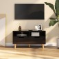 vidaXL TV-Schrank Hochglanz-Schwarz 90x40x48,5 cm Holzwerkstoff vidaXL TV-Schrank Hochglanz-Schwarz 90x40x48,5 cm Holzwerkstoff