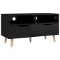 vidaXL TV-Schrank Hochglanz-Schwarz 90x40x48,5 cm Holzwerkstoff vidaXL TV-Schrank Hochglanz-Schwarz 90x40x48,5 cm Holzwerkstoff