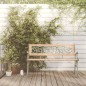 vidaXL Gartenbank 122 cm Massivholz Tanne