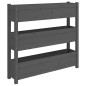 vidaXL Pflanzkübel Grau 112x25x104,5 cm Massivholz Kiefer vidaXL Pflanzkübel Grau 112x25x104,5 cm Massivholz Kiefer