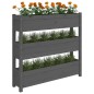 vidaXL Pflanzkübel Grau 112x25x104,5 cm Massivholz Kiefer vidaXL Pflanzkübel Grau 112x25x104,5 cm Massivholz Kiefer