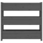 vidaXL Pflanzkübel Grau 112x25x104,5 cm Massivholz Kiefer vidaXL Pflanzkübel Grau 112x25x104,5 cm Massivholz Kiefer