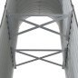 vidaXL Hochbeet Pulverbeschichteter Stahl 114x40x68 cm Grau vidaXL Hochbeet Pulverbeschichteter Stahl 114x40x68 cm Grau