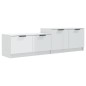 vidaXL TV-Schrank Hochglanz-Weiß 158,5x36x45 cm Holzwerkstoff vidaXL TV-Schrank Hochglanz-Weiß 158,5x36x45 cm Holzwerkstoff