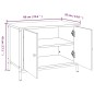 vidaXL TV-Schrank mit Türen Räuchereiche 60x35x45 cm Holzwerkstoff vidaXL TV-Schrank mit Türen Räuchereiche 60x35x45 cm Holzwerkstoff
