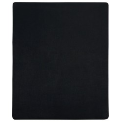 vidaXL Spannbettlaken Jersey Schwarz 90x200 cm Baumwolle
