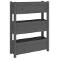 vidaXL Pflanzkübel Grau 77x25x104,5 cm Massivholz Kiefer vidaXL Pflanzkübel Grau 77x25x104,5 cm Massivholz Kiefer