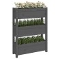 vidaXL Pflanzkübel Grau 77x25x104,5 cm Massivholz Kiefer vidaXL Pflanzkübel Grau 77x25x104,5 cm Massivholz Kiefer