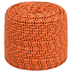 vidaXL Bootsseil Orange 8 mm 100 m Polypropylen
