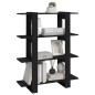 vidaXL Bücherregal/Raumteiler Schwarz 100x30x123,5 cm vidaXL Bücherregal/Raumteiler Schwarz 100x30x123,5 cm