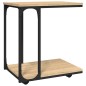 vidaXL Beistelltisch mit Rollen Sonoma 50x35x55,5 cm Holzwerkstoff vidaXL Beistelltisch mit Rollen Sonoma 50x35x55,5 cm Holzwerkstoff