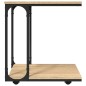 vidaXL Beistelltisch mit Rollen Sonoma 50x35x55,5 cm Holzwerkstoff vidaXL Beistelltisch mit Rollen Sonoma 50x35x55,5 cm Holzwerkstoff