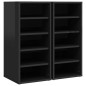 vidaXL Schuhschränke 2 Stk. Hochglanz-Schwarz 31,5x35x70 cm vidaXL Schuhschränke 2 Stk. Hochglanz-Schwarz 31,5x35x70 cm